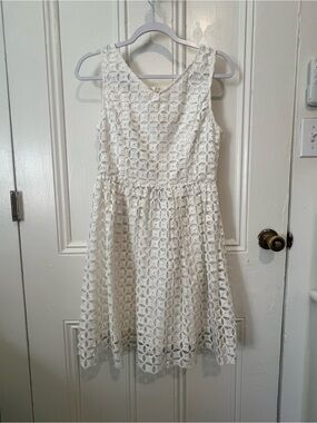 White Lace Fit & Flare women’s Dress